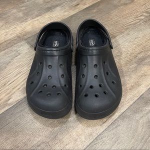 Crocs Lined Black Clogs used’Men’s Size 11